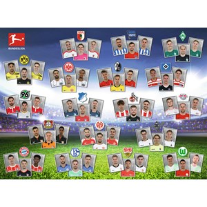 Ravensburger (13239) - "Bundesliga 2017/2018" - 300 brikker puslespil