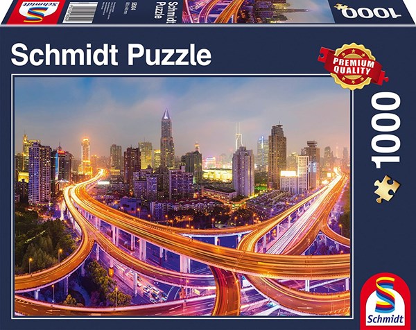 Schmidt Spiele (58304) - "New York by Night" - 1000 brikker puslespil