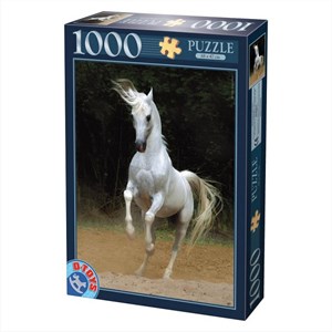 D-Toys (65988-PH01) - "Hvid Hest" - 1000 brikker puslespil