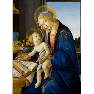 Grafika Kids (00696) - Sandro Botticelli: "The Madonna of the Book, 1480" - 300 brikker puslespil
