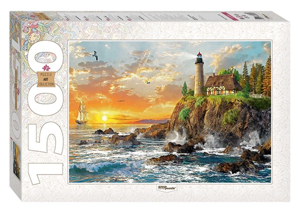 Step Puzzle (83058) - Dominic Davison: "Shore Cliff" - 1500 brikker puslespil