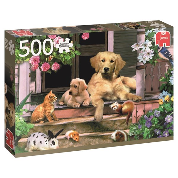 Jumbo (01547) - "Samling på verandan" - 500 brikker puslespil