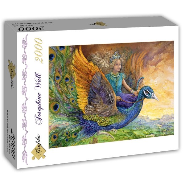 Grafika (T-00274) - Josephine Wall: "Peacock Princess" - 2000 brikker puslespil
