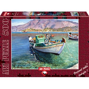 Art Puzzle (4186) - "Boat, Panormitis" - 500 brikker puslespil