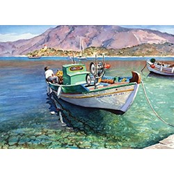 Art Puzzle (4186) - "Boat, Panormitis" - 500 brikker puslespil