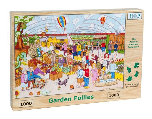The House of Puzzles (3855) - "Garden Follies" - 1000 brikker puslespil