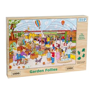 The House of Puzzles (3855) - "Garden Follies" - 1000 brikker puslespil