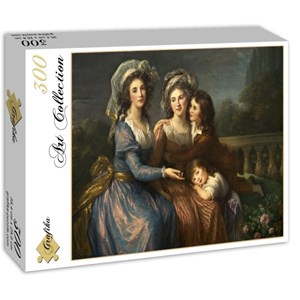 Grafika (02171) - Élisabeth Vigée Le Brun: "The Marquise de Pezay, and the Marquise de Rougé with Her Sons Alexi" - 300 brikker puslespil