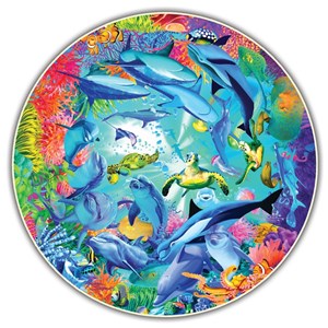 A Broader View (371) - "Underwater World (Round Table Puzzle)" - 500 brikker puslespil