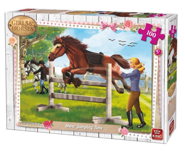 King International (05295) - "Girls & Horses" - 100 brikker puslespil