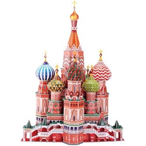Cubic Fun (MC093H) - Fredric Church: "Saint Basil the Blessed Cathedral of Moscow" - 214 brikker puslespil