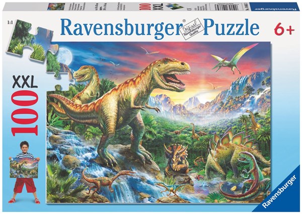 Ravensburger (10665) - "The time of the Dinosaurs" - 100 brikker puslespil