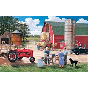 SunsOut (39807) - Ken Zylla: "Haymakers Lunch" - 1000 brikker puslespil
