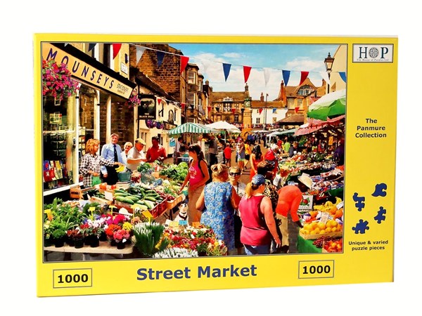 The House of Puzzles (4265) - "Street Market" - 1000 brikker puslespil