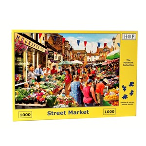 The House of Puzzles (4265) - "Street Market" - 1000 brikker puslespil