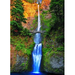Eurographics (6000-0546) - "Multnomah Falls, Columbia River Gorge, OR" - 1000 brikker puslespil