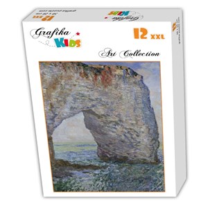 Grafika (00098) - Claude Monet: "Le Manneporte à Étretat, 1886" - 12 brikker puslespil