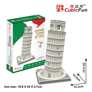 Cubic Fun (C241h) - "Pisa, Italia" - 27 brikker puslespil