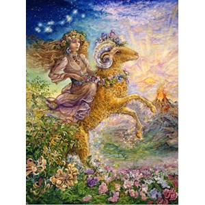 Grafika (00812) - Josephine Wall: "Zodiac Sign, Aries" - 2000 brikker puslespil