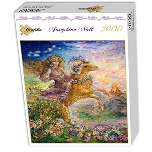 Grafika (00812) - Josephine Wall: "Zodiac Sign, Aries" - 2000 brikker puslespil