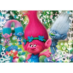 Clementoni (27249) - "Trolls" - 104 brikker puslespil