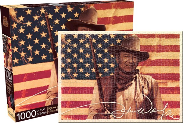 Aquarius (65244) - "John Wayne - Flag" - 1000 brikker puslespil