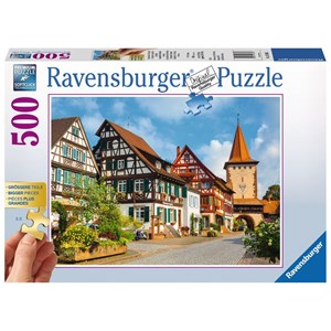Ravensburger (13686) - "Gingenbach i Kinzigtal, Tyskland" - 500 brikker puslespil