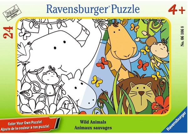 Ravensburger (06106) - "Wild Animals" - 24 brikker puslespil