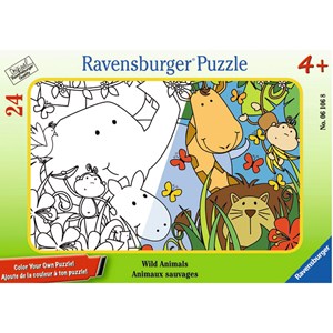 Ravensburger (06106) - "Wild Animals" - 24 brikker puslespil