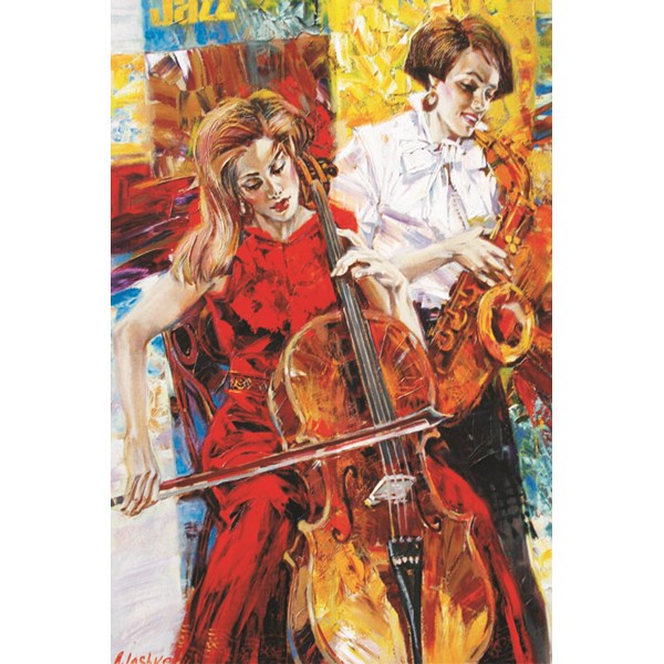 Gold Puzzle (61093) - "Jazz" - 1500 brikker puslespil