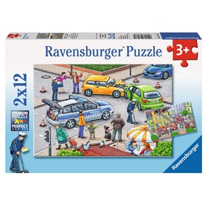 Ravensburger (07578) - "Police Action" - 12 brikker puslespil