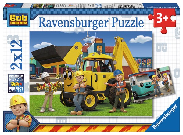 Ravensburger (07604) - "Bob the Builder" - 12 brikker puslespil