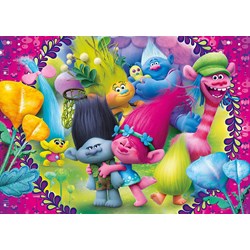 Clementoni (26958) - "Trolls" - 60 brikker puslespil