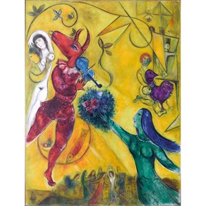 Puzzle Michele Wilson (W64-12) - Marc Chagall: "The Dance" - 12 brikker puslespil