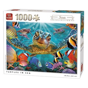 King International (05617) - "Turtles in Sea" - 1000 brikker puslespil