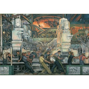 Pomegranate (AA421) - Diego Rivera: "Detroit Industry" - 1000 brikker puslespil