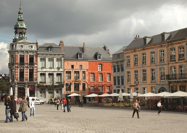 PuzzelMan (414) - "Belgium, Mons" - 1000 brikker puslespil