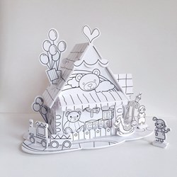 Cubic Fun (P693h) - "Toy House" - 18 brikker puslespil
