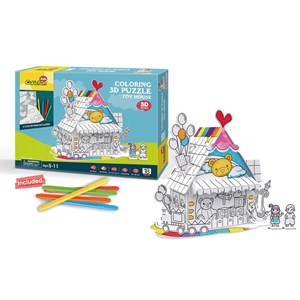Cubic Fun (P693h) - "Toy House" - 18 brikker puslespil