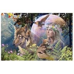 Ravensburger (17033) - "Wolves in the Moonlight" - 3000 brikker puslespil