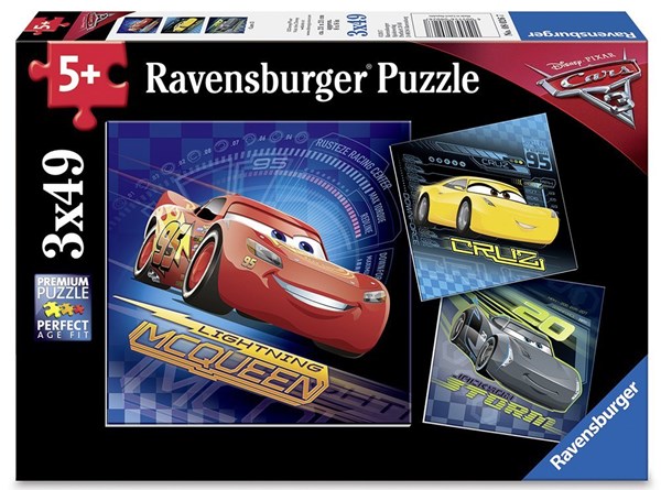 Ravensburger (08026) - "Biler 3" - 49 brikker puslespil