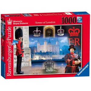Ravensburger (19581) - "Historic Royal Palaces, The Tower of London" - 1000 brikker puslespil