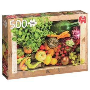 Jumbo (18531) - "Fruit and Vegetable Box" - 500 brikker puslespil