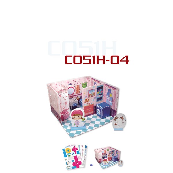 Cubic Fun (C051-04H) - "Honey Room, Bathroom" - 41 brikker puslespil