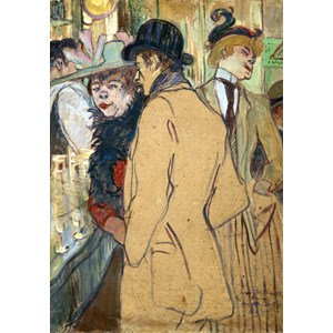Grafika (01992) - Henri de Toulouse-Lautrec: "Alfred la Guigne, 1894" - 1000 brikker puslespil
