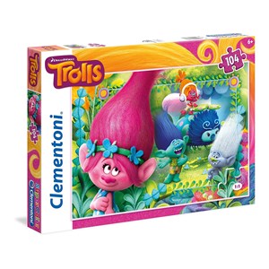 Clementoni (27961) - "Trolls" - 104 brikker puslespil