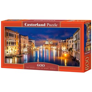 Castorland (B-060245) - "The Grand Canal by Night, Venice" - 600 brikker puslespil