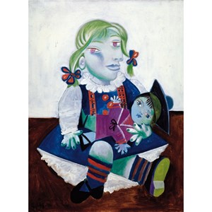 Puzzle Michele Wilson (W91-12) - Pablo Picasso: "Maya with the Doll" - 12 brikker puslespil