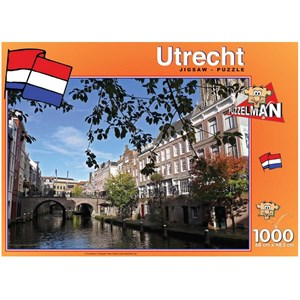 PuzzelMan (424) - "Netherlands, Utrecht, View of the canal" - 1000 brikker puslespil