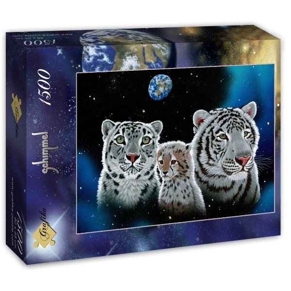 Grafika (T-00418) - Schim Schimmel, William Schimmel: "Gentle Family" - 1500 brikker puslespil